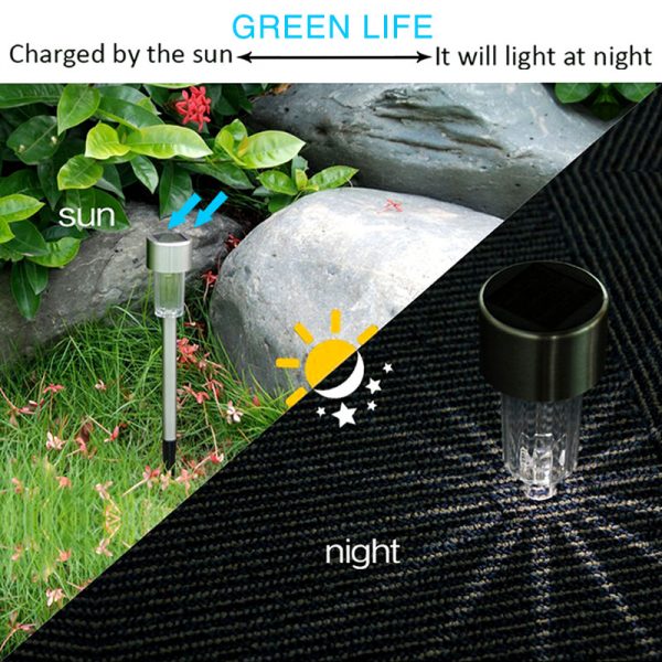 Led Solar Light For Garden/Yard Outdoor Pathway Waterproof (10 pieces)