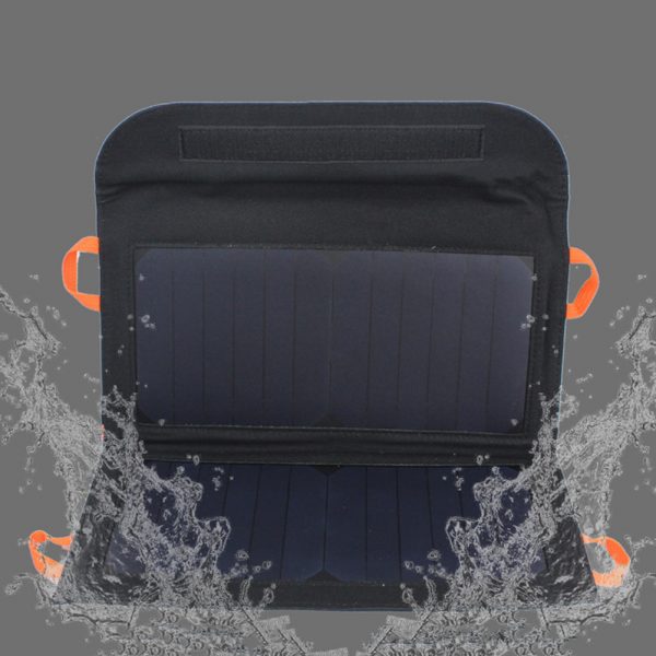 Camping Solar Powered Charger Power Bank Waterproof 13W 2A